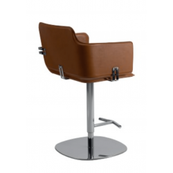 TABOURET AVEC ACCOUDOIRS ITALIEN CONTEMPORAIN EN CUIR RÉGLABLE ET PIVOTANT ARKA SG AIRNOVA