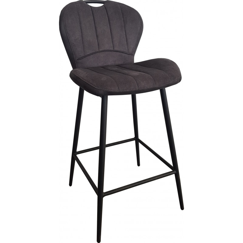 TABOURET SANCK GARNIE CONTEMPORAIN SIRIUS ANTHRACITE