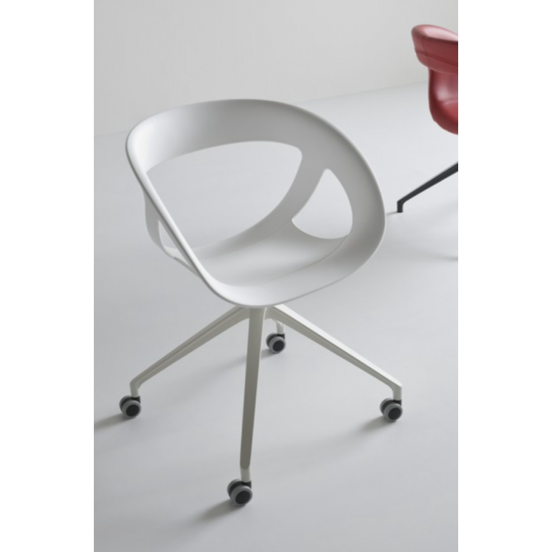 FAUTEUIL BUREAU CONTEMPORAIN EN POLYPROPYLÈNE MOEMA 5R