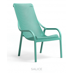 FAUTEUIL DE TERRASSE ITALIEN BLEU EMPILABLE NET LOUNGE NARDI