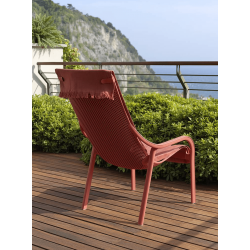 FAUTEUIL DE TERRASSE ITALIEN EMPILABLE NET LOUNGE NARDI