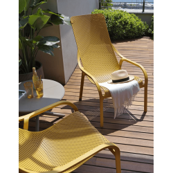 FAUTEUIL DE TERRASSE ITALIEN EMPILABLE NET LOUNGE NARDI