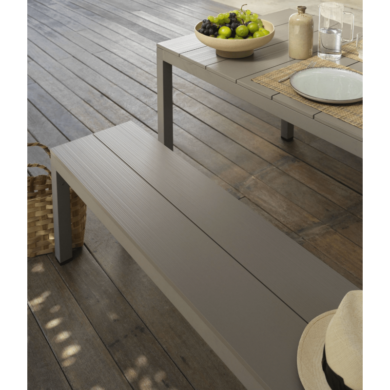 BANC D'EXTÉRIEUR EN ALUMINIUM RIO ITALIEN NARDI