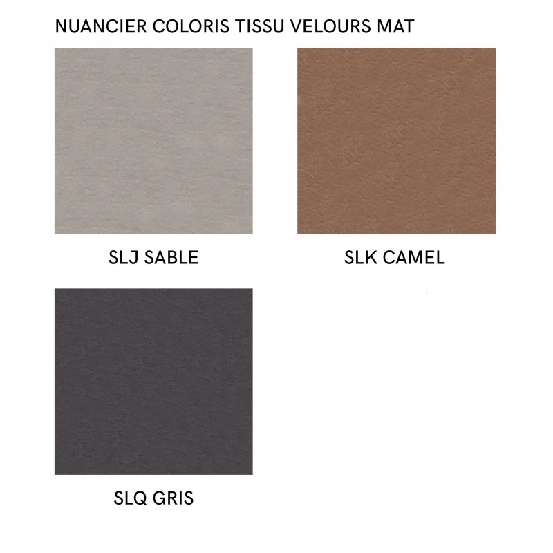 Petit Pouf en Velours Déco Contemporain POF - Le Chaisier