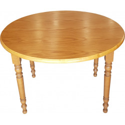 TABLE RONDE RUSTIQUE PLAQUÉ...