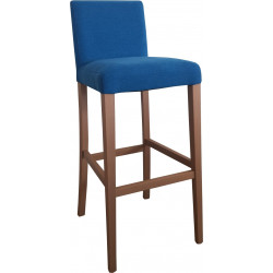 TABOURET DE BAR EN BOIS ET TISSU LADY LOT PROMO