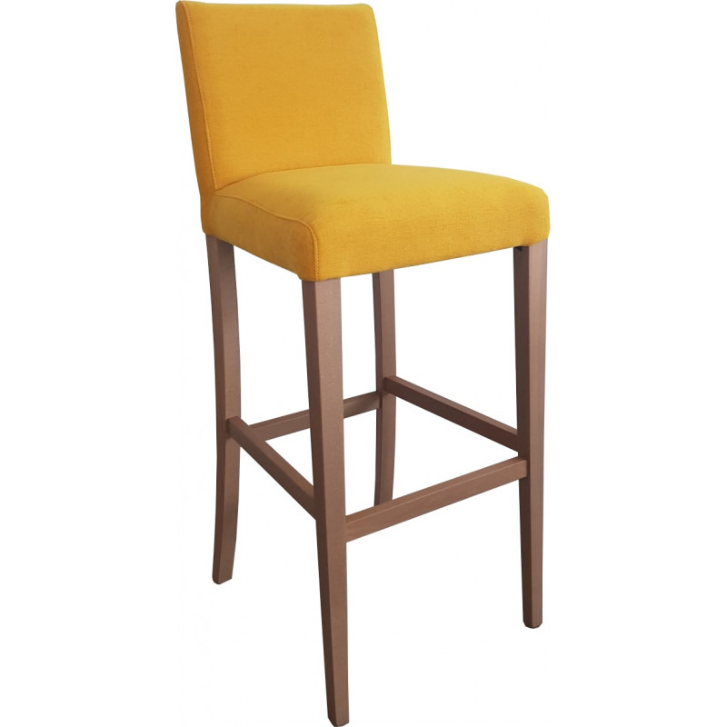 TABOURET DE BAR EN BOIS ET TISSU LADY LOT PROMO