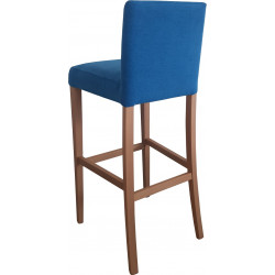 TABOURET DE BAR EN BOIS ET TISSU LADY LOT PROMO