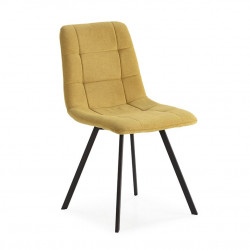 CHAISE MODERNE EN TISSU ET PIEDS MÉTAL LAVA