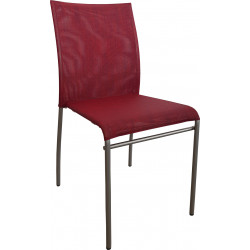 CHAISE EN TOILE CONTEMPOARINE JENNY BORDEAUX