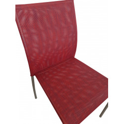 CHAISE EN TOILE CONTEMPOARINE JENNY BORDEAUX