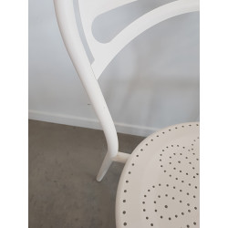 CHAISE EN MÉTAL DE JARDIN CABARET BLANC PROMO