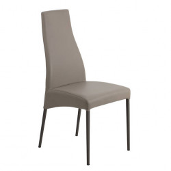 CHAISE DE SALLE A MANGER CONTEMPORAINE CARLA EN SILVERTEX ITALIENNE AIRNOVA