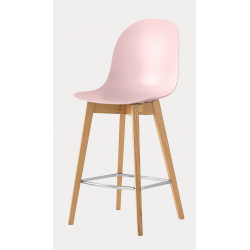 TABOURET CONTEMPORAIN SCANDINAVE ACADEMY EN BOIS ET POLYPROPYLÈNE