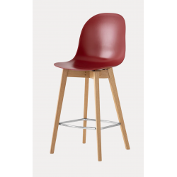 TABOURET CONTEMPORAIN SCANDINAVE ACADEMY EN BOIS ET POLYPROPYLÈNE