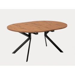 TABLE CONTEMPORAINE GIOVE RONDE EXTENSIBLE PIEDS CENTRAL
