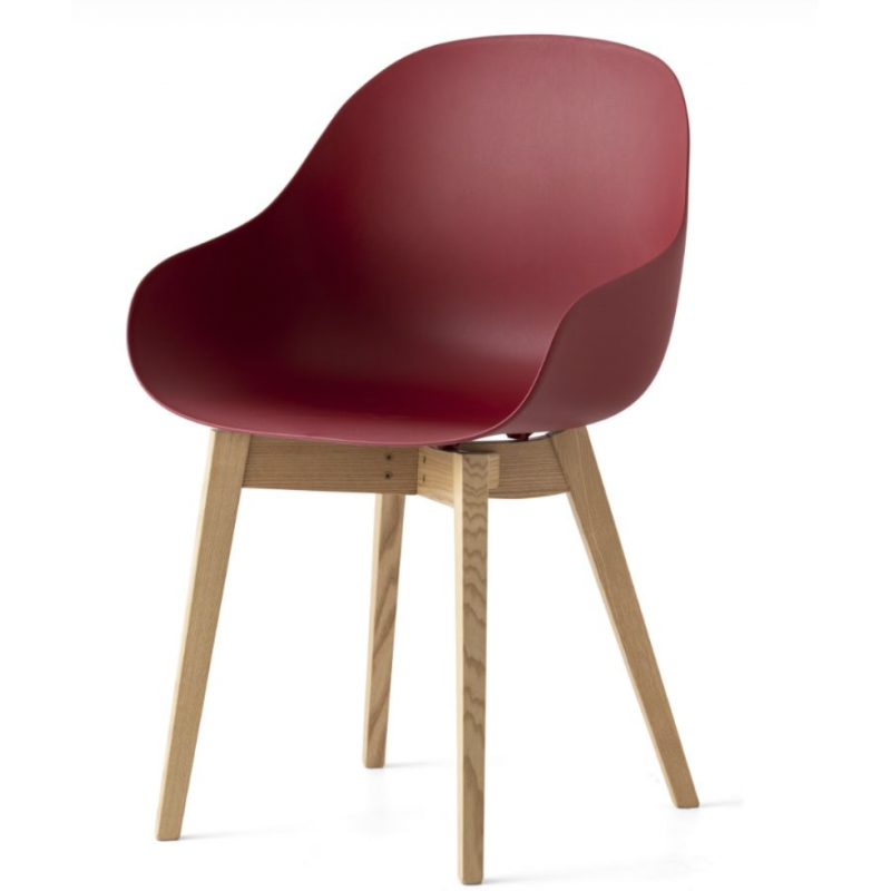 FAUTEUIL SCANDINAVE EN BOIS ET POLYPROPYLÈNE ACADEMY