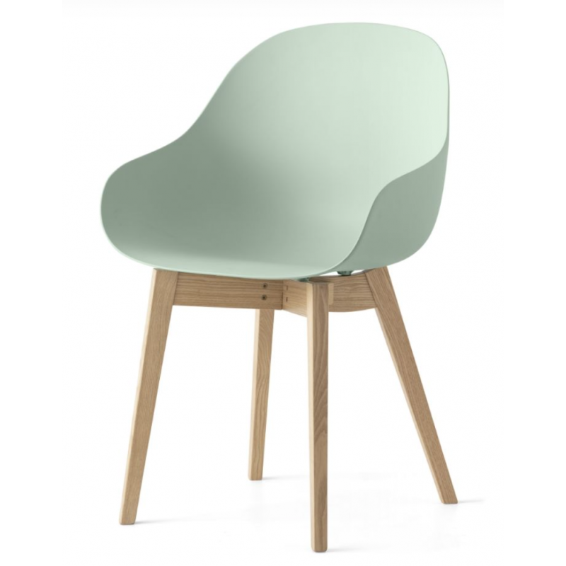 FAUTEUIL SCANDINAVE EN BOIS ET POLYPROPYLÈNE ACADEMY