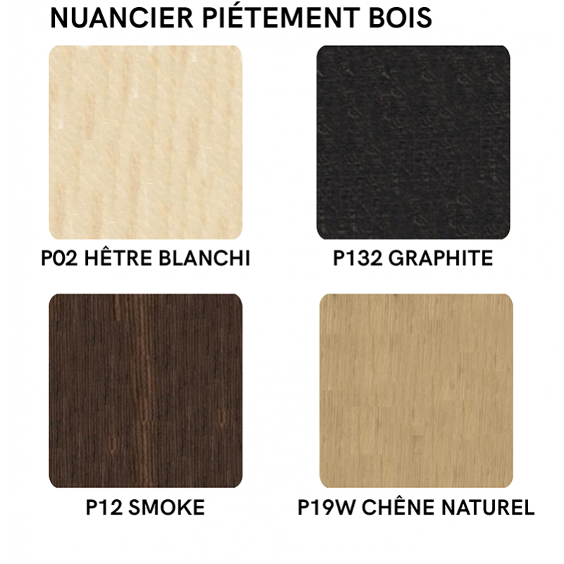 Chaise scandinave Pieds Bois et Vinyle ACADEMY - Le Chaisier