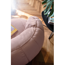 FAUTEUIL POUF LOUNGE CONTEMPORAIN EN TISSU REEF ROSE CONNUBIA