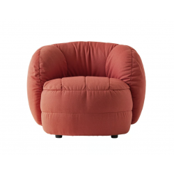 FAUTEUIL POUF LOUNGE CONTEMPORAIN EN TISSU REEF SAFRAN CONNUBIA