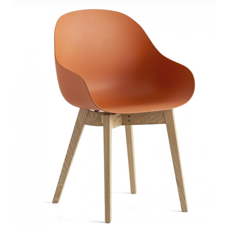 FAUTEUIL SCANDINAVE EN BOIS ET POLYPROPYLÈNE ACADEMY