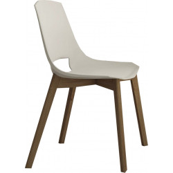 CHAISE SCANDINAVE EVA 5 EN CHÊNE ET POLYPROPYLÈNE