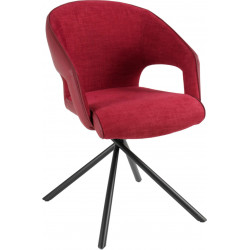 FAUTEUIL CAPRI CONTEMPORAIN EN TISSU PIEDS CROISÉS