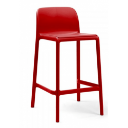 TABOURET SNACK POLYPROPYLÈNE D'EXTÉRIEUR FARO ROUGE PROMO