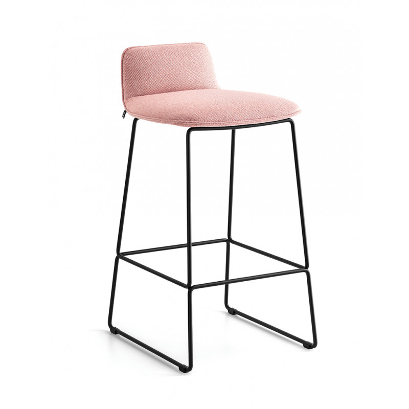 TABOURET SNACK DOSSIER BAS RILEY SOFT EN TISSU