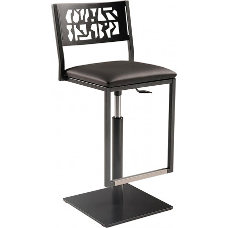 TABOURET CONTEMPORAIN PIVOTANT ET RÉGLABLE LUCA