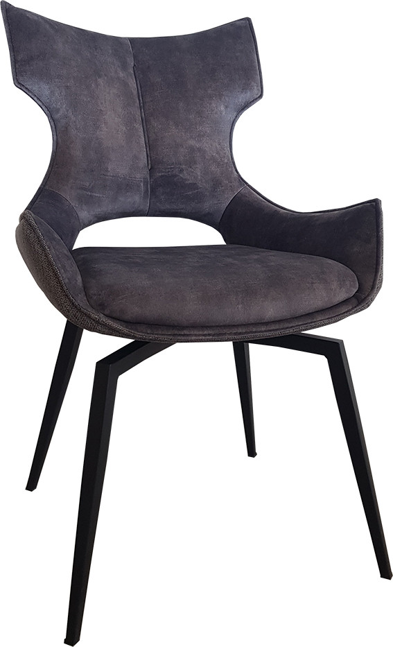 CHAISE CONTEMPORAINE EN VELOURS PIVOTANTE CAMILLE