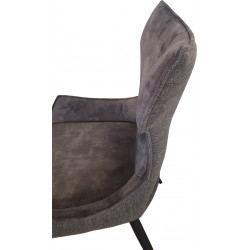 CHAISE CONTEMPORAINE EN VELOURS PIVOTANTE CAMILLE