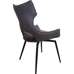 CHAISE CONTEMPORAINE EN VELOURS PIVOTANTE CAMILLE