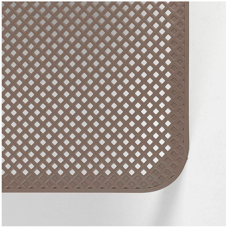 TABLE BASSE MODERNE DE SALON DE JARDIN NET TAUPE PROMOTION