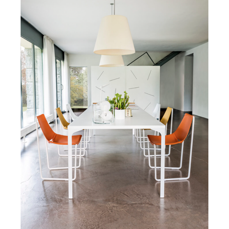 CHAISE DE SALLE À MANGER EN CUIR DESIGN APELLE