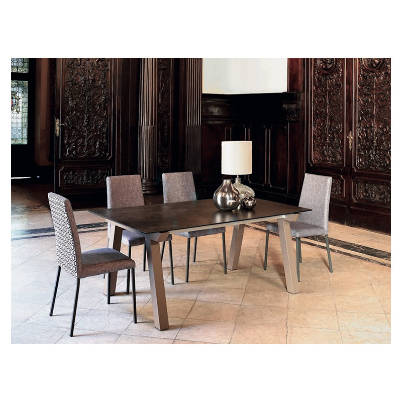 TABLE EN DEKTON SNACK NORDIC HT 90 CM