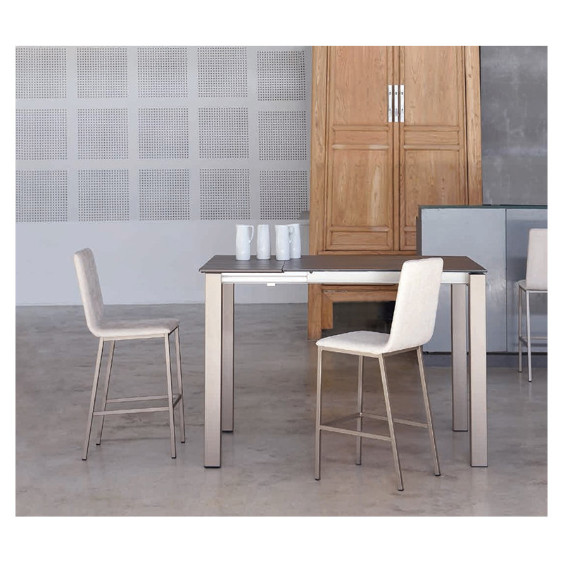 TABLE SNACK EN DEKTON EXTENSIBLE CHAMON HT 90 CM