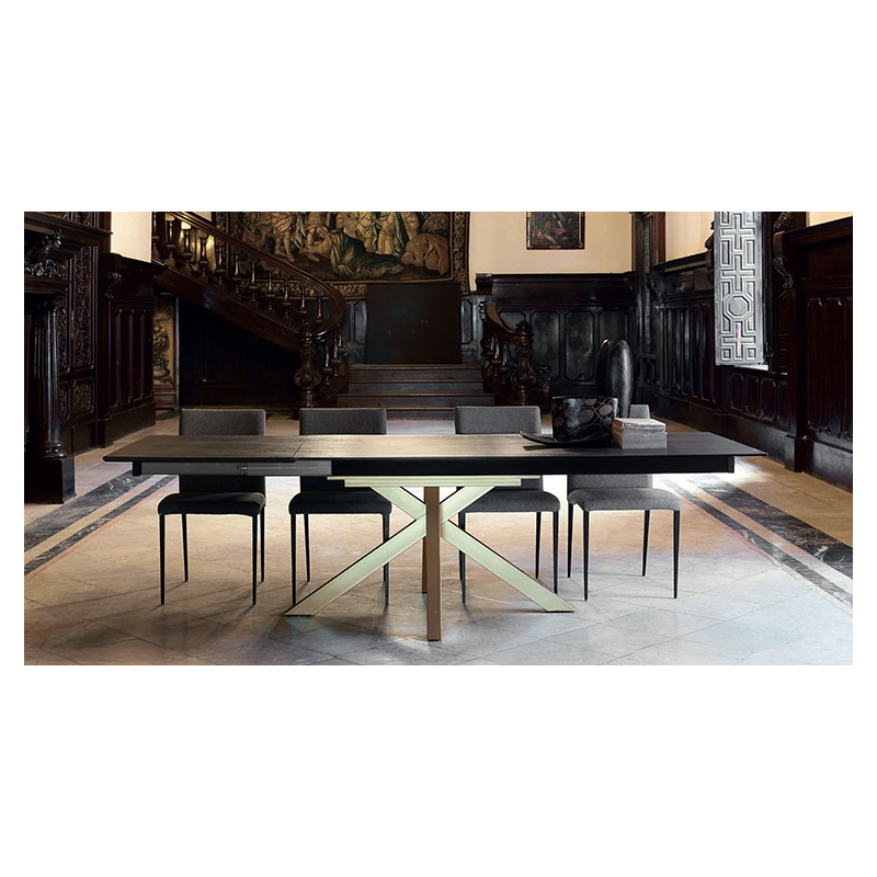 TABLE CONTEMPORAINE EN DEKTON MOON