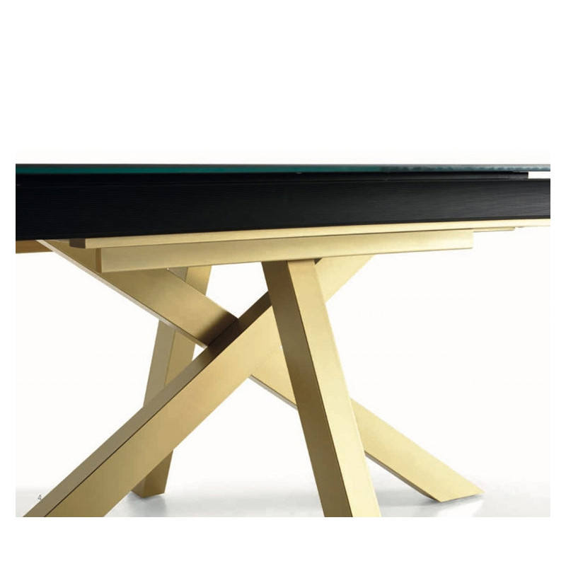 TABLE CONTEMPORAINE EN DEKTON MOON