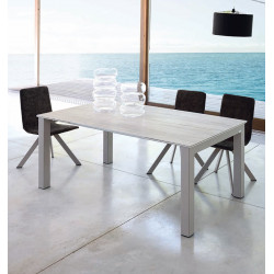 TABLE EN DEKTON EXTENSIBLE CHAMON HT 77 CM