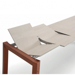 TABLE EN DEKTON EXTENSIBLE CHAMON HT 77 CM