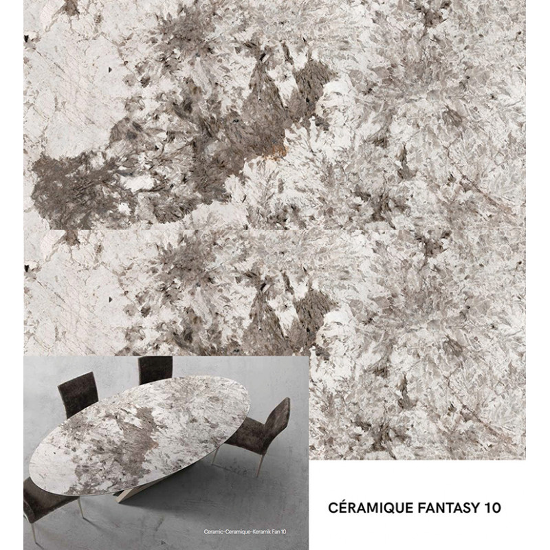 TABLE EN CÉRAMIQUE FANTASY EXTENSIBLE DYLAN  - Le Chaisier