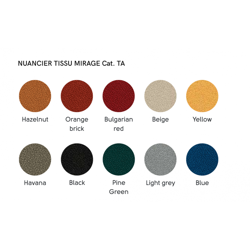 TABOURET PETIT DOSSIER CONTEMPORAIN EN BOIS ET TISSU COVER