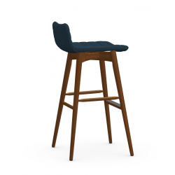 TABOURET PETIT DOSSIER CONTEMPORAIN EN BOIS ET SIMILICUIR COVER