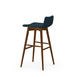 TABOURET PETIT DOSSIER CONTEMPORAIN EN BOIS ET SIMILICUIR COVER