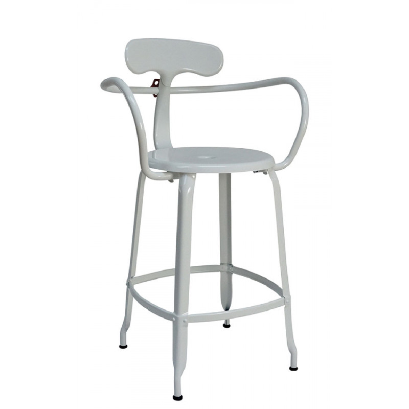 TABOURET SNACK INDUSTRIEL À ACCOUDOIRS FRANÇAIS HORTENSE
