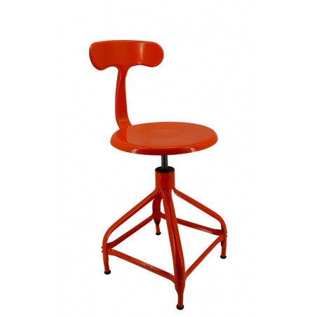 CHAISE DE DESSINATEUR INDUSTRIELLE RÉGLABLE EN HAUTEUR HORTENSE