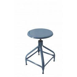 TABOURET BAS DE DESSINATEUR INDUSTRIEL RÉGLABLE EN HAUTEUR HORTENSE