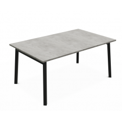 TABLE DE SALLE A MANGER EXTENSIBLE VICTORIA GRIS BÉTON